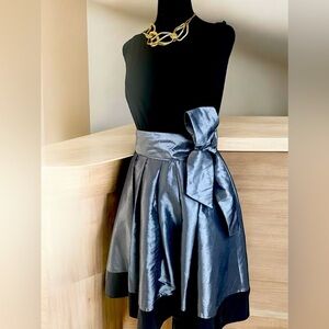 Brand: S.L.Fashions, size: 6, black and silver dress.